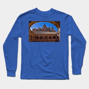 Spain. Salamanca. New Cathedral. View from the University courtyard. Long Sleeve T-Shirt